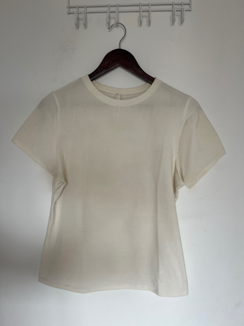 SKIMS OFF-White Cotton Jersey T-shirt
